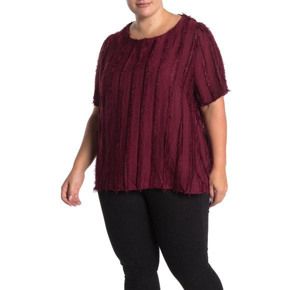 NWT Nordstrom Everleigh Shadow Stripe Eyelash Top - Picture 1 of 2